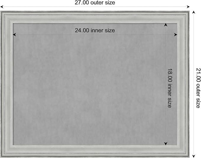 Amanti Art Silver Framed Magnetic Board 21x27 Medium Vision Board - Image 4