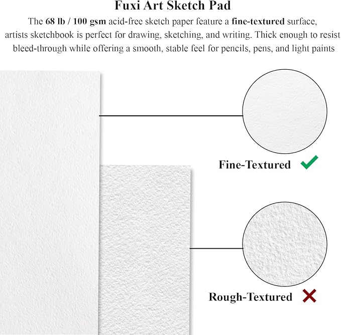 9"X12" Sketch Book Bulk, Top Spiral Bound Sketch Pad, 3 Pack 100 Sheets Each - Image 5