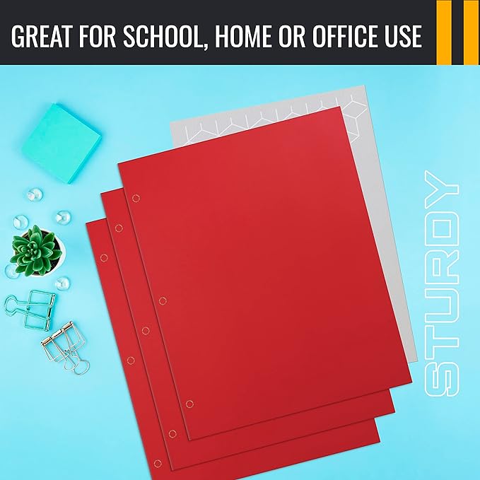Better Office Products Two Pocket Portfolio Folders, Letter Size Paper Folders - Image 6
