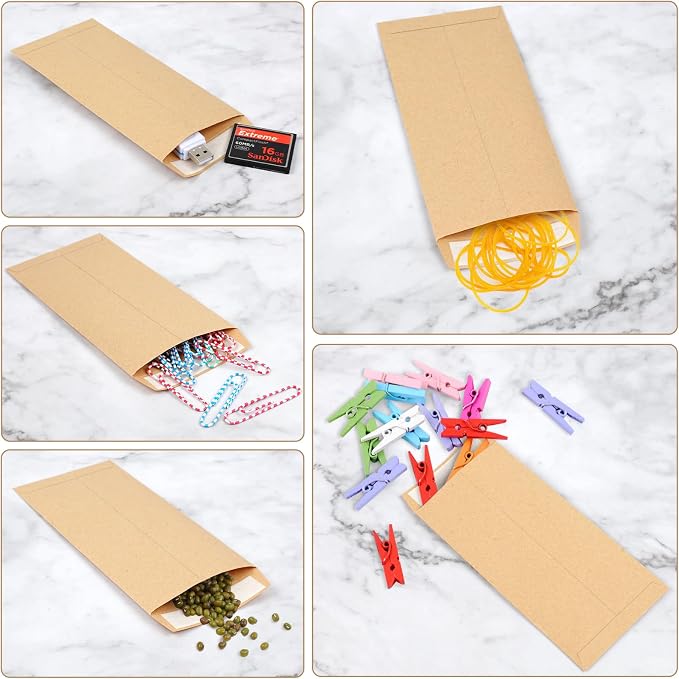 Joyberg 120 PCS Money Envelopes, 6.5"x3.2" Small Cash Envelopes Self-Adhesive - Image 7