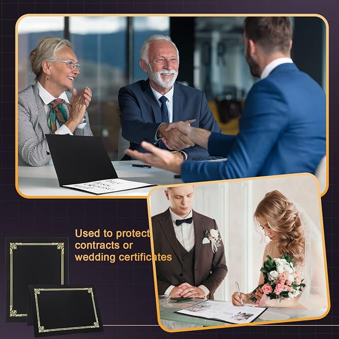 Sherr 100 Pcs Black Certificate Holders - Image 5