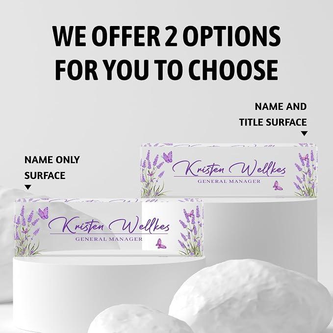 Custom Desk Name Plate Personalized, Acrylic Name Plates - Image 2