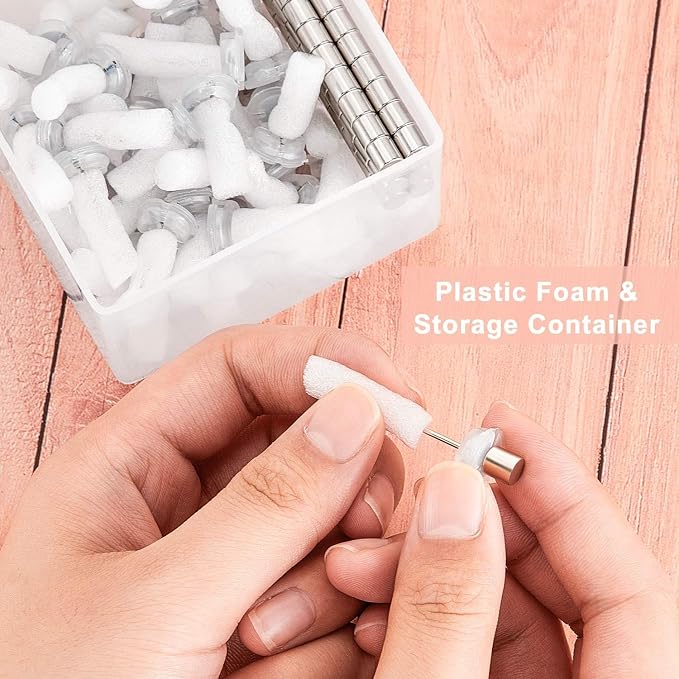 Outus 100 Sets Magnetic Push Pin Magnet Thumb Tack Poster Hanger Thumb Tacks - Image 6