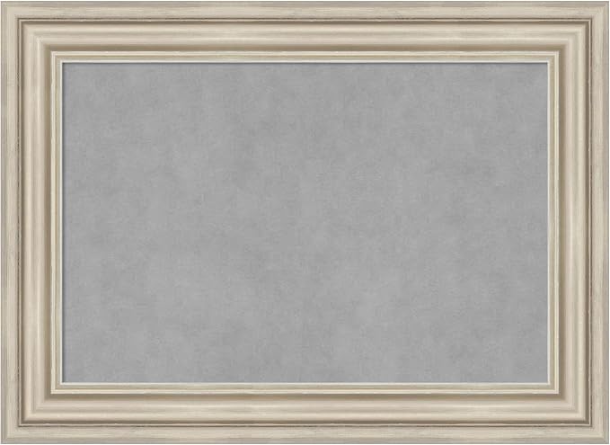 Amanti Art Silver Framed Magnetic Board 22x30 Medium Vision Board by AmantiArt