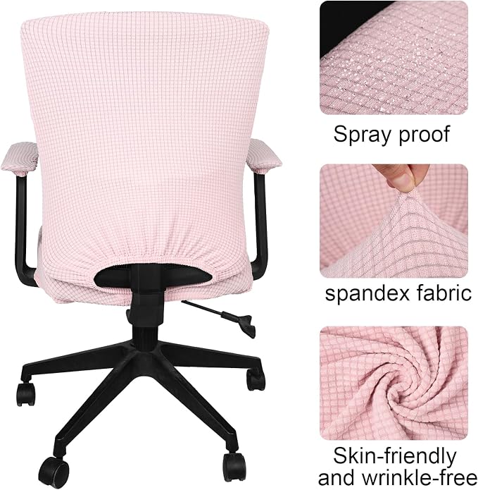 Tallew 8 Pcs Office Chair Covers Set Computer Universal Protective Stretchable - Image 3