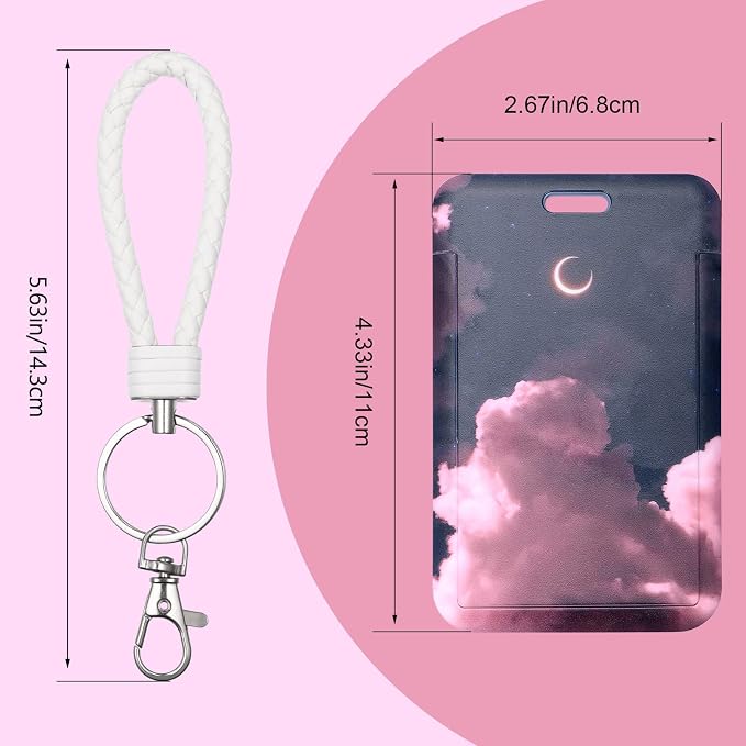 ID Card Badge Holder Key Chain - Image 2