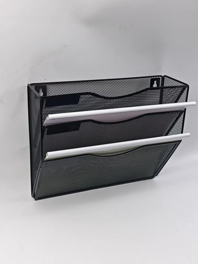 SUPEASY Wall File Organizer, 3 Tier Hanging File Organizer, Wall Mounted Mail by SUPEASY