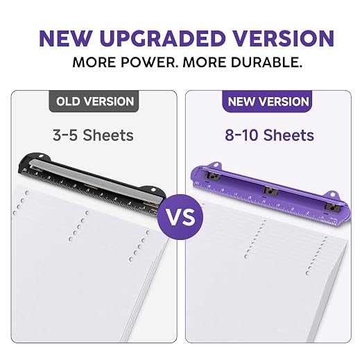 3 Hole Punch Portable Binder Punch - Image 3
