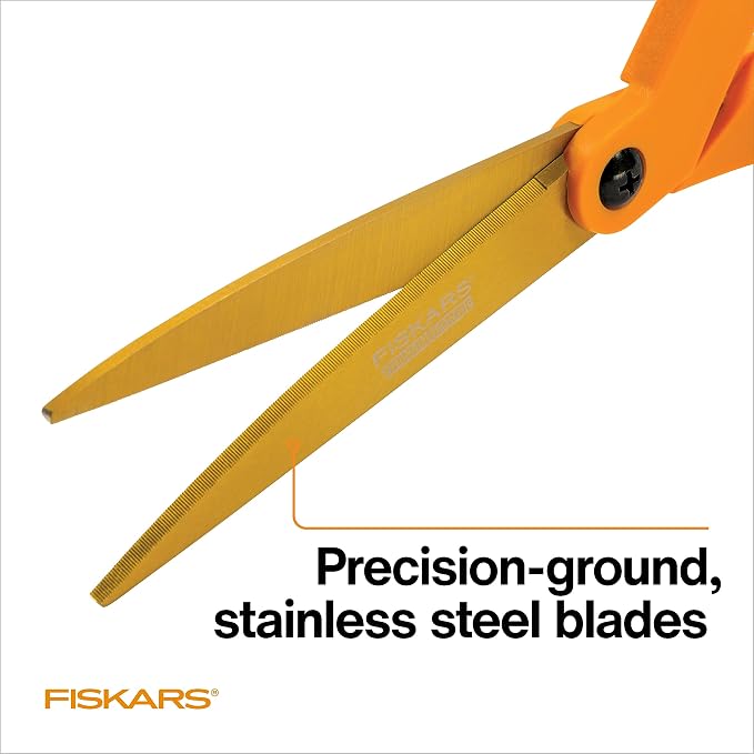 Fiskars Titanium Shop Shears, Stainless Steel Precision-ground Scissors - Image 4