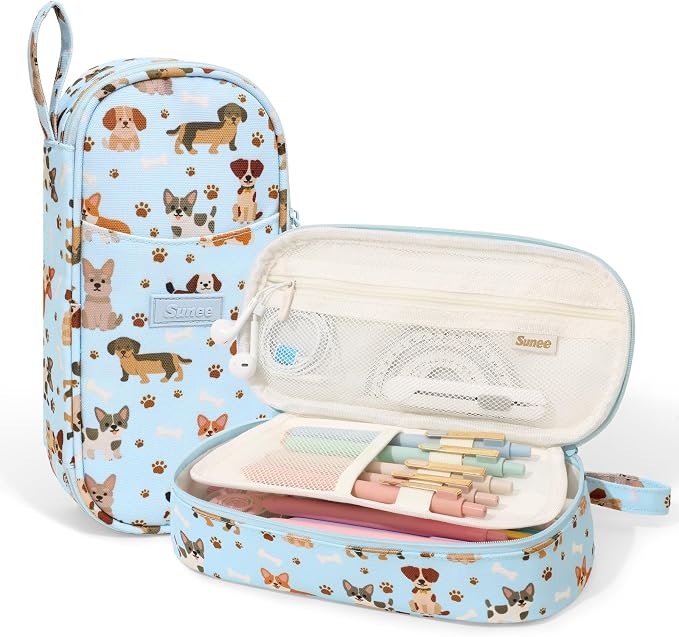 SUNEE Cute Pencil Case, Large Pencil Pouch, Aesthetic Big Pencil Bag by SUNEE
