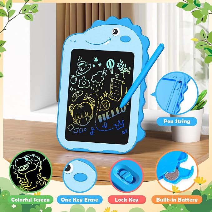 2 Pack LCD Writing Tablet for Kids, 6.5 Inch Colorful Doodle Board Drawing - Image 4
