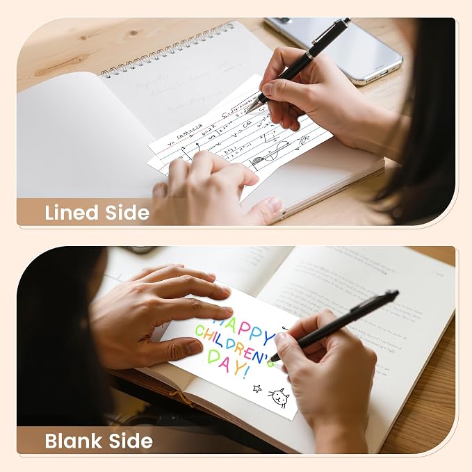 Index Cards 4x6, 400 Sheets, Ruled White Flash Cards - Image 3
