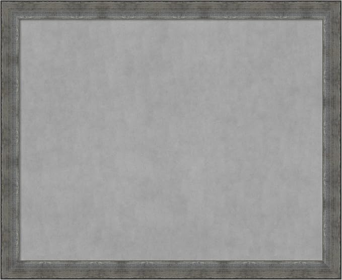 Amanti Art Silver Framed Magnetic Board 36x44 X-Large Vision Board by AmantiArt
