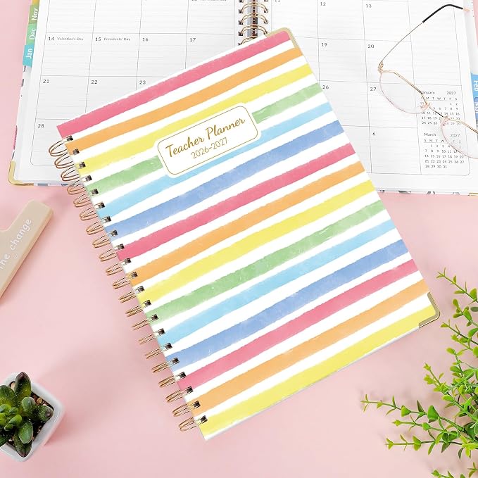 SKYDUE Teacher Planner 2026-2027 Academic Year, 8.5" x 11" Deluxe Teacher - Image 7