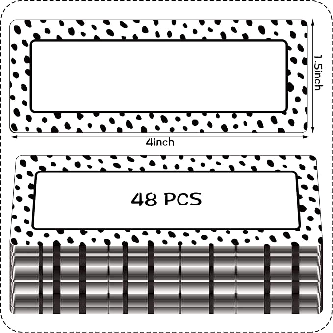 Eaasty 48 Pcs Dry Erase Magnetic Labels Reusable Magnetic Name Tag - Image 4