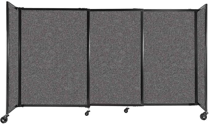 Versare Straightwall Sliding Portable Wall Partition | Freestanding Office by VERSARE