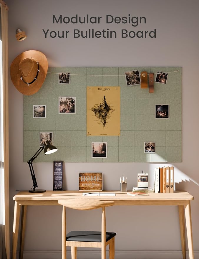 Large Felt Bulletin Board 48" x 36", Cork Board Alternative - Image 5