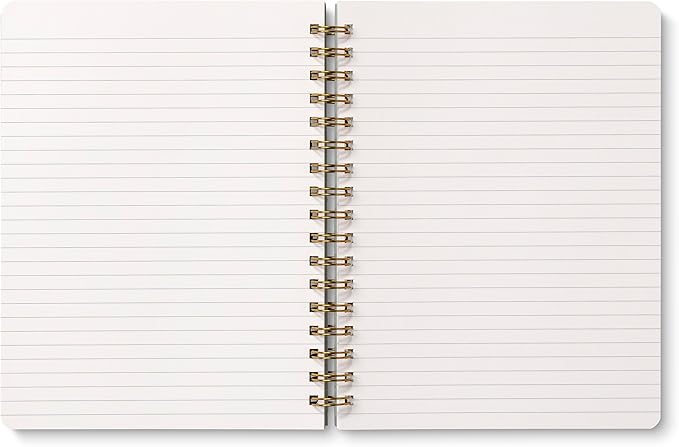 Compendium Spiral Notebook – Live Slow, Love True, Grow Free. – A Designer Spiral Notebook with 192 Lined Pages, College Ruled, 7.25" W x 9.25" H-DeskLoop Office