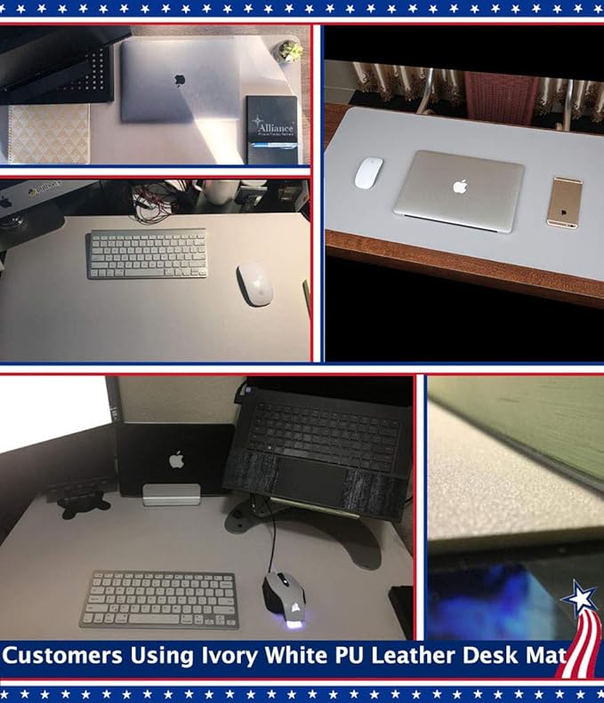 24 X 60 Inch XL Desk Mat Desktop Protector Non-Slip PU Leather Desk Pad Blotter - Image 7