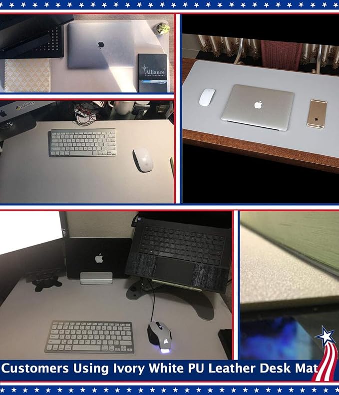 17 X 36 Inch Office Desk Pad Table Protector on Top of Desks PU Leather Desk - Image 7