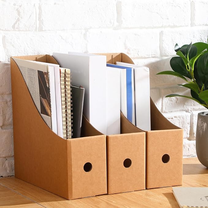 Thenshop 24 Pcs Cardboard Magazine File Holder Organizer, Desk File Organizer - Image 6