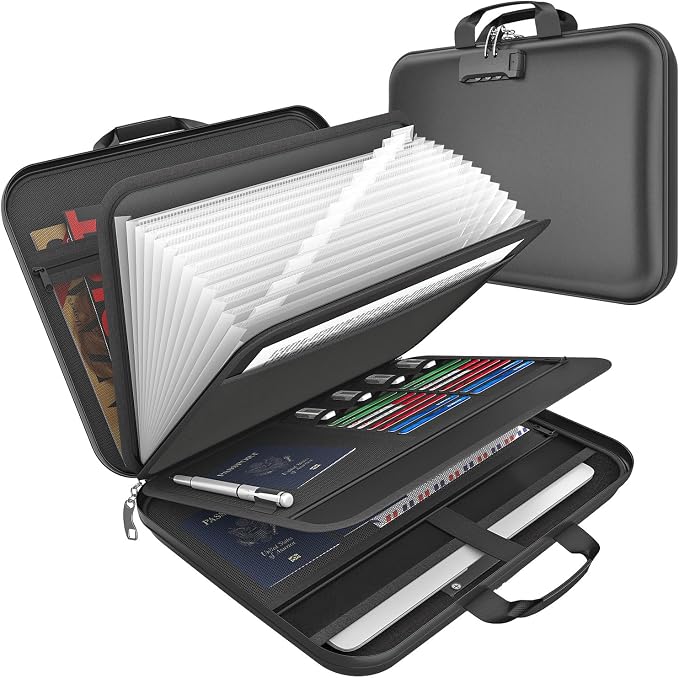 onvvippiv Hard Case Fireproof Document Box by onvvippiv