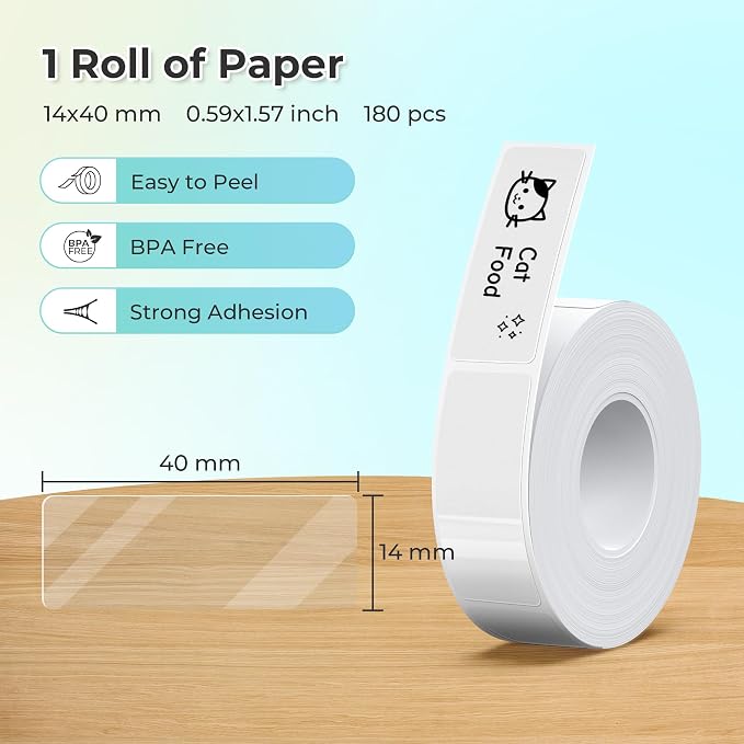 Nelko Genuine P21 Label Maker Tape, Adapted Label Print Paper, Standard - Image 2