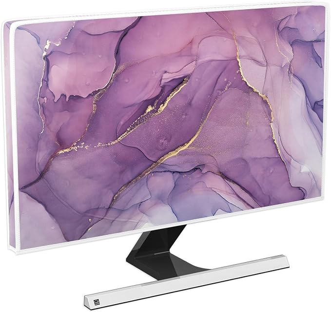 Baocicco Fashion Violet Marble Waterproof TV Dust Cover 45, 48 Inch Anti-Static by Baocicco