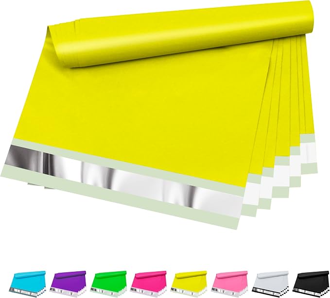 Poly Mailers 6x9 Inch 100 Pcs, Tear Resistant and Waterproof Mailing Envelopes by VAPULCIO