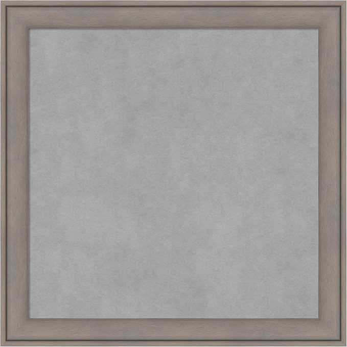 Amanti Art Grey Framed Magnetic Board 23x23 Medium Vision Board by AmantiArt