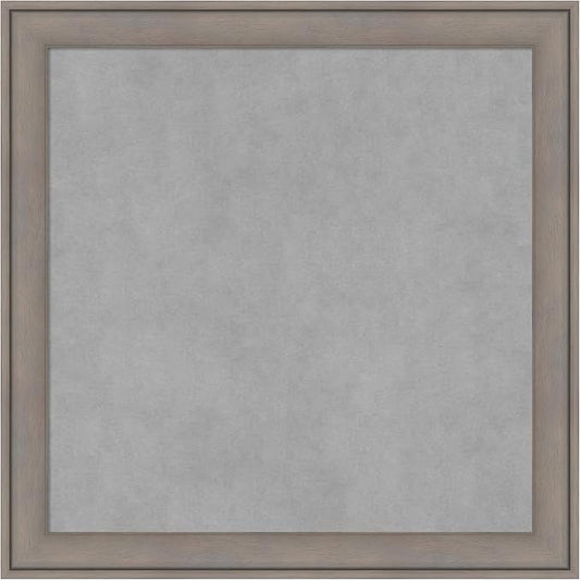 Amanti Art Grey Framed Magnetic Board 23x23 Medium Vision Board by AmantiArt