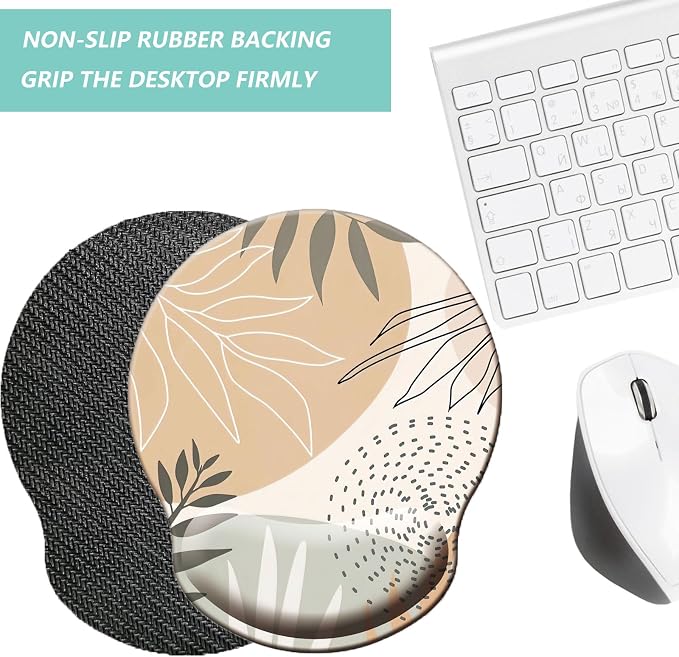 Mouse Pad with Wrist Support, Ergonomic Mouse Pad with Memory Foam Wrist Rest - Image 4