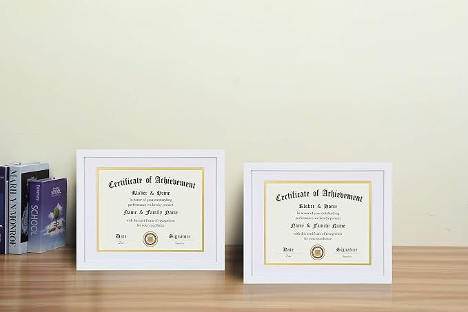 ELSKER&HOME 8.5x11 Certificate Frame White - Image 3