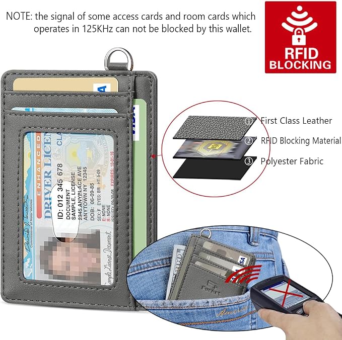 FurArt Slim Minimalist Wallet RFID Credit Card Holder - Image 5