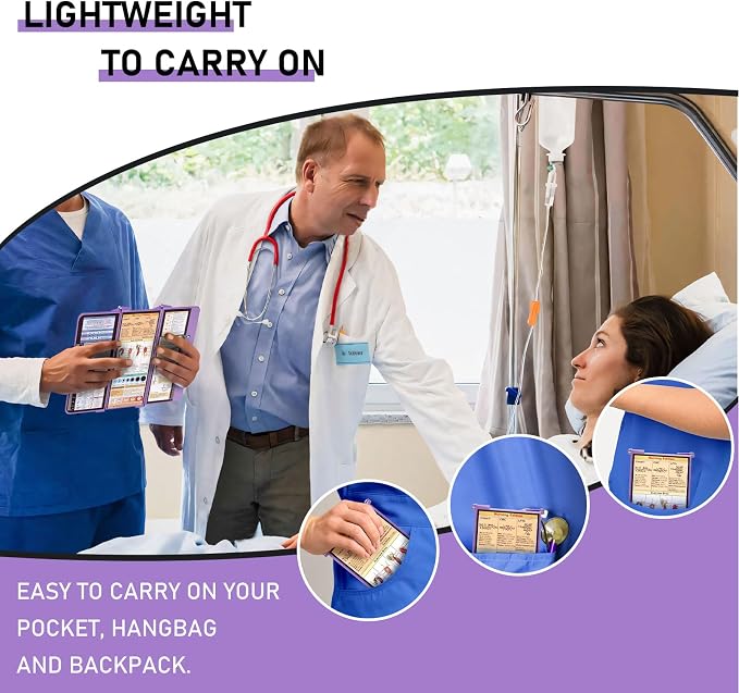 Nursing Clipboard Foldable, Foldable Clipboard w/Nursing Edition Medical Charts - Image 6