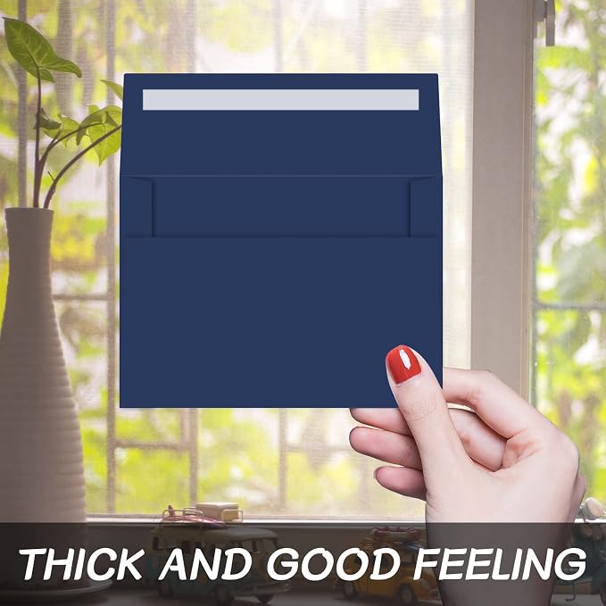 4x6 Blue Envelopes For Invitation, A6 envelope 4.75 x 6.5 inch, 4X6 Envelopes - Image 3