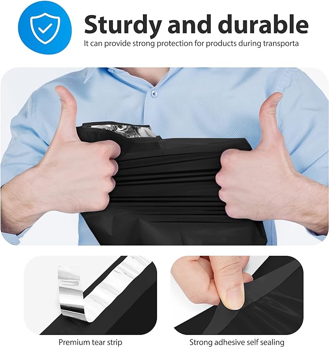 Fuxury 10x13" Poly Mailers 1000 Pack Bulk, Shipping Bags - Image 9