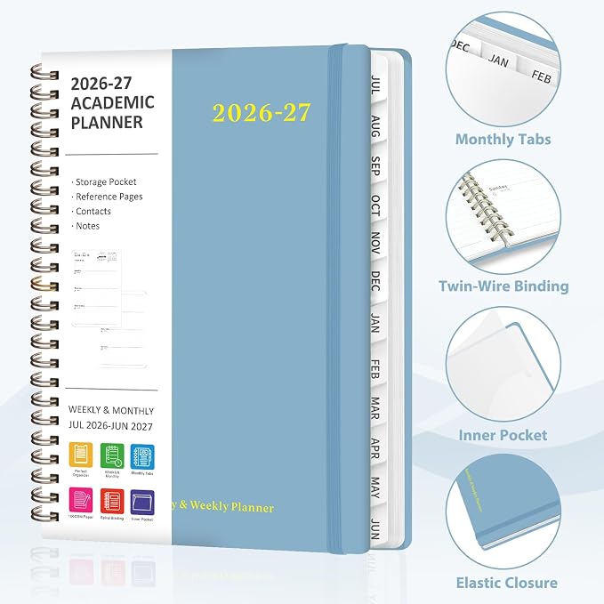Planner 2026-2027, Weekly and Monthly Academic Year Calendar Planner, July 2026 - Image 5