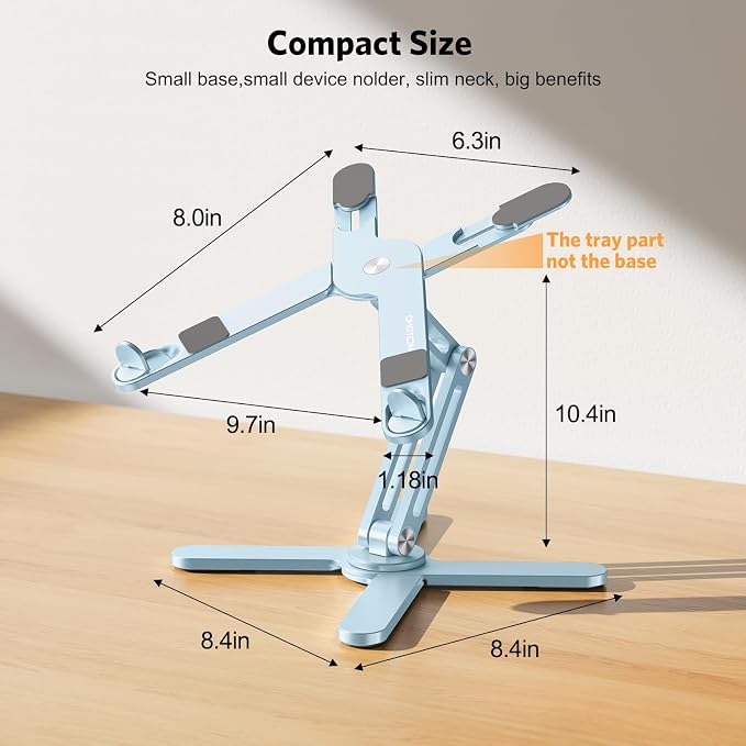 OMOTON 360° Rotating Laptop Stand Riser - Image 5