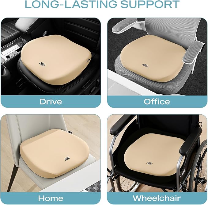 Skechers Seat Cushion Premium Gel & Memory Foam-Office Chair Cushion - Image 7