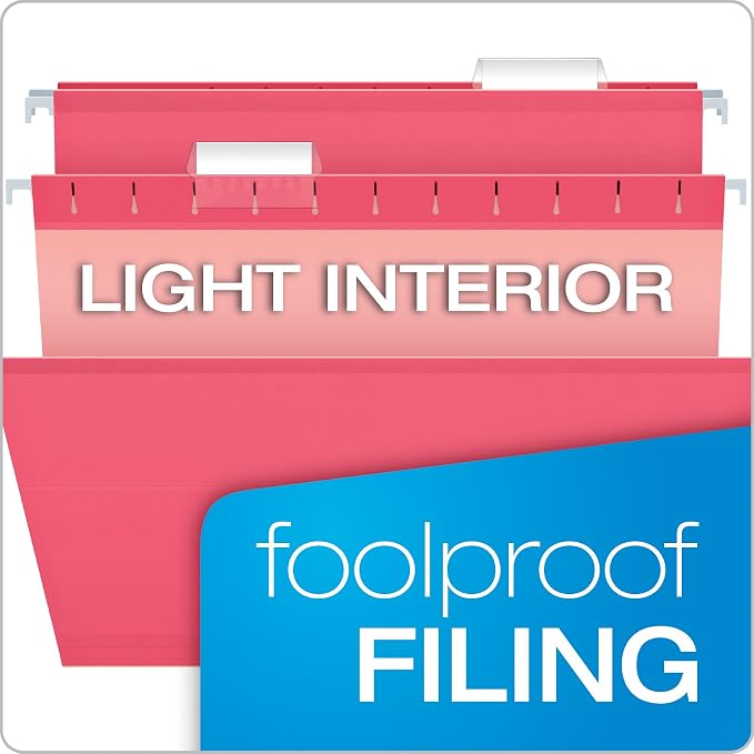 Pendaflex Reinforced Hanging File Folders, Letter Size, 1/5 Cut - Image 7