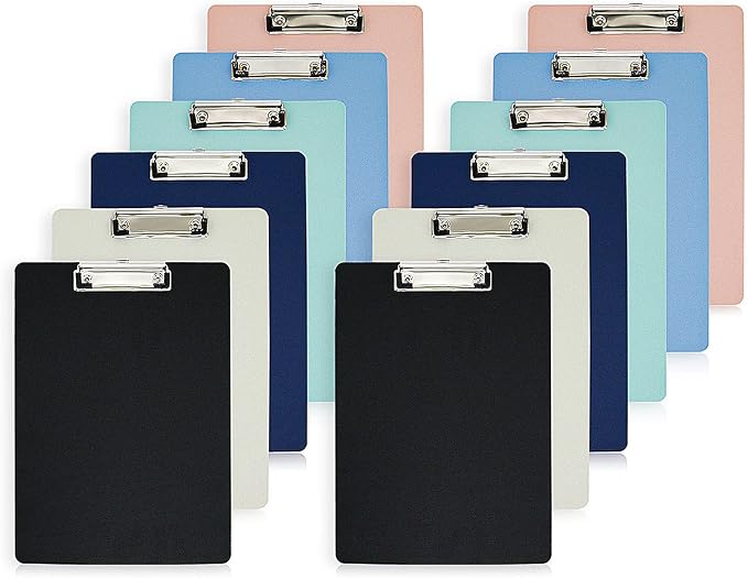 BOMEI PACK Office Plastic Clipboards, 12.5 x 9 Inch A4 Letter Size - Image 7