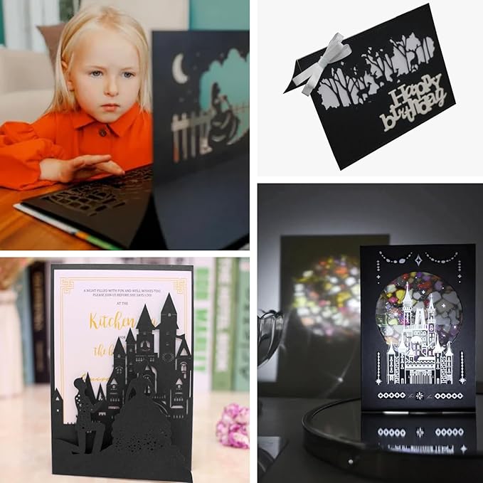 OcePor 100 Sheets Black Cardstock 9” x 12”, 92lb/250gsm Black Card Stock, Thick Card Stock Paper, Heavy Cardstock Paper for Printer, Resume, Scrapbooks, Art, Crafts, Business Cards-DeskLoop Office