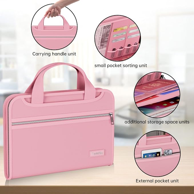 Tamfile Fireproof Accordion File Organizer - Image 4