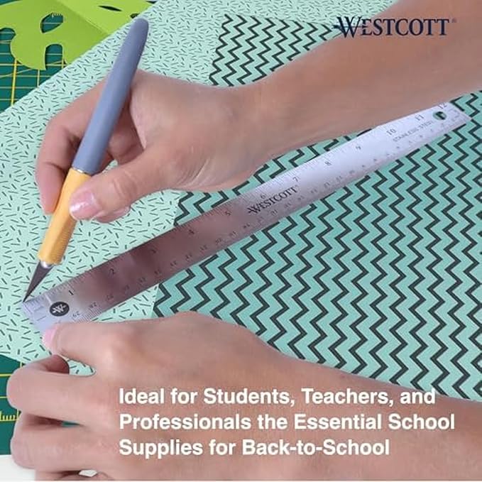 Westcott Stainless Steel Ruler Set - Image 5