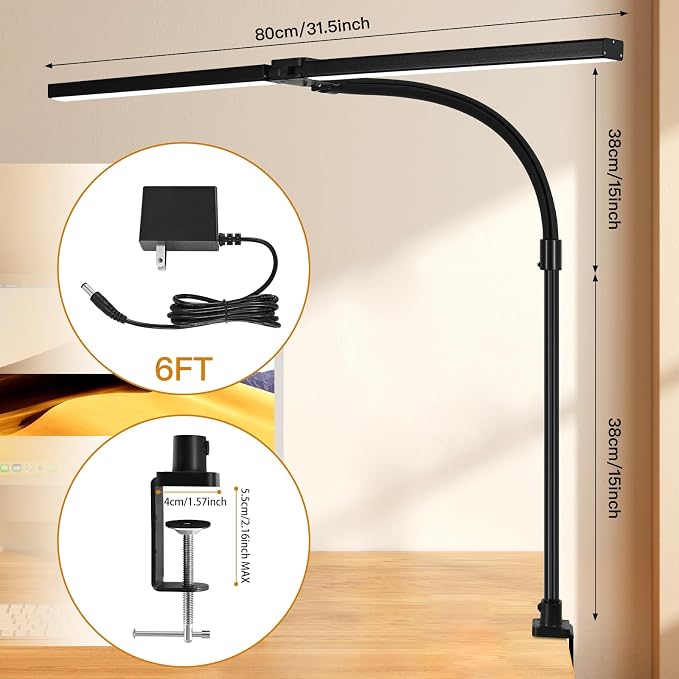 LED Desk Lamp for Office Dorm Home - Image 4