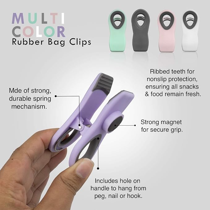 COOK WITH COLOR Chip Bag Clips with Magnet - Image 7