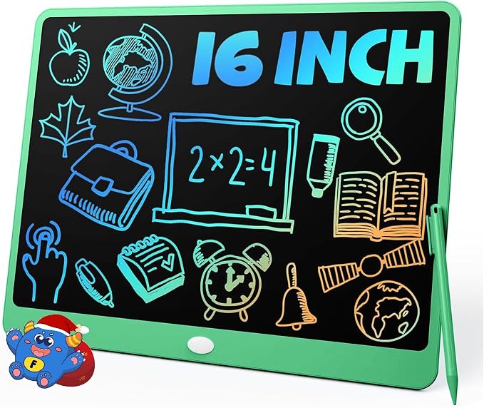 TEKFUN 16" LCD Writing Tablet for Kids Learning, Large Writing Pad for Homework by TEKFUN