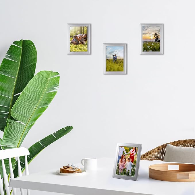 Giftgarden 5x7 Picture Frame Silver Set of 12 - Image 8