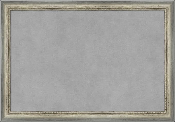 Amanti Art Silver Framed Magnetic Board 14x20 Small Vision Board by AmantiArt